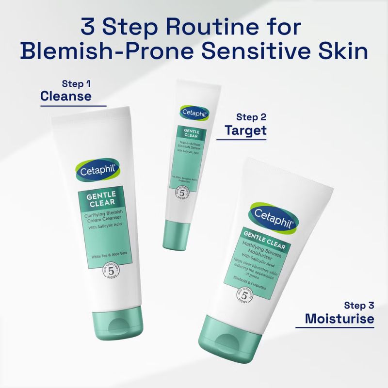 Cetaphil Gentle Clear Blemish Control 3-Step Routine Kit (Worth £46.50)