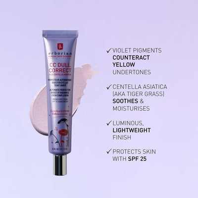 Erborian CC Dull Correct - Colour Correcting Anti-Dull Cream With Brightening Effect SPF25 45ml