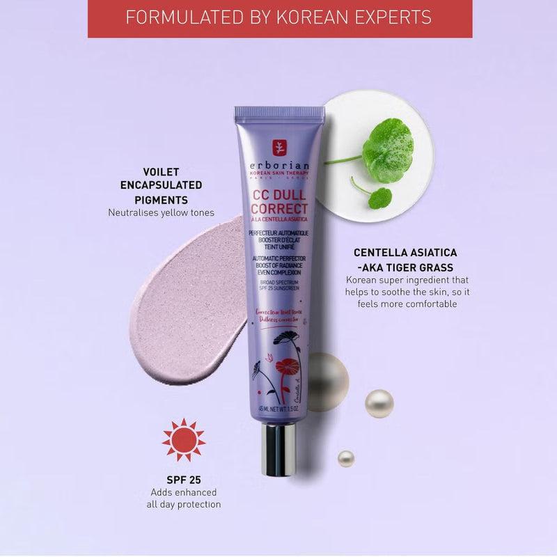 Erborian CC Dull Correct - Colour Correcting Anti-Dull Cream With Brightening Effect SPF25 45ml