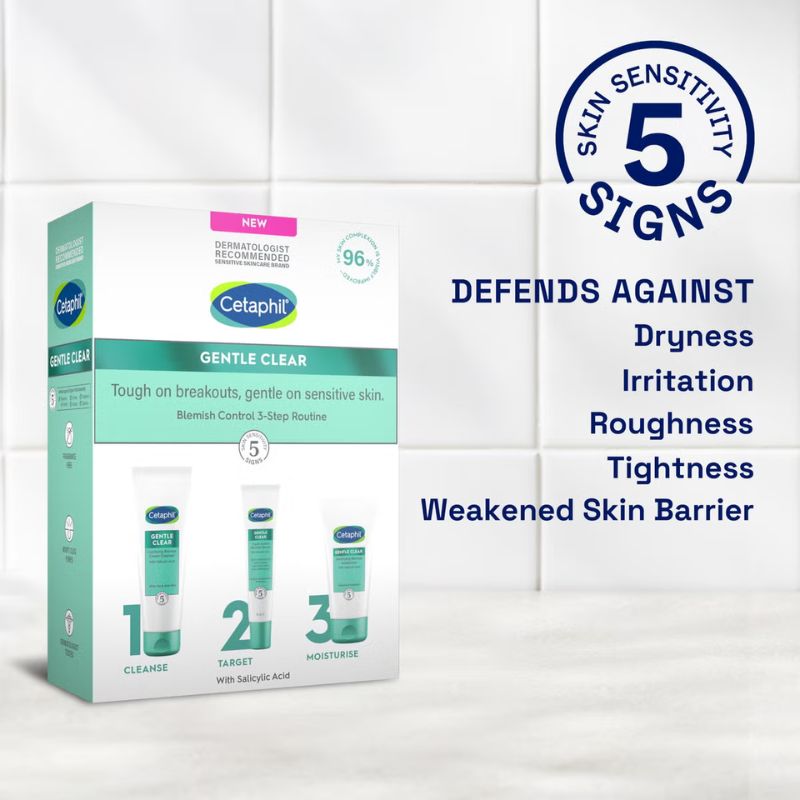 Cetaphil Gentle Clear Blemish Control 3-Step Routine Kit (Worth £46.50)