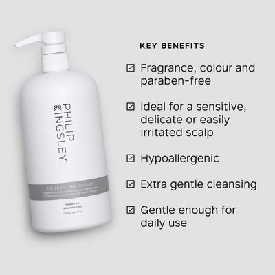 Philip Kingsley No Scent No Colour Shampoo 1000ml (Worth £96.00)