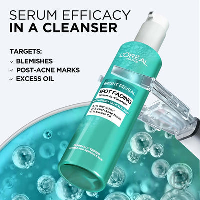 L'Oréal Paris Bright Reveal Spot Fading Serum-in-Cleanser with Niacinamide and Salicylic Acid 150ml
