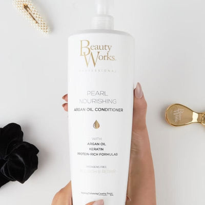 Beauty Works Pearl Nourishing Argan Oil Conditioner 1 Litre - Beaut Flo