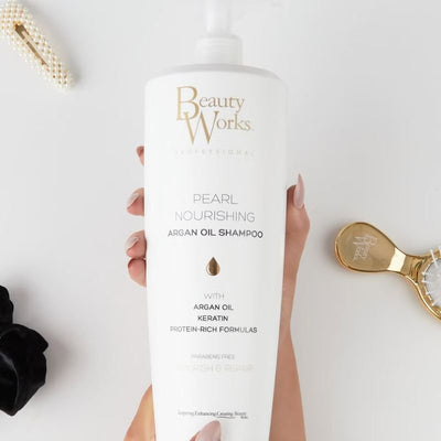 Beauty Works Pearl Nourishing Argan Oil Shampoo 1 Litre - Beaut Flo