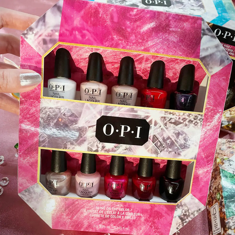 OPI Jewel Be Bold Collection Nail Lacquer 10-Piece Mini Pack (Iconics)