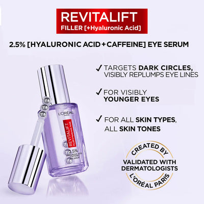 L'Oréal Paris 2.5% Hyaluronic Acid Eye Serum 20ml