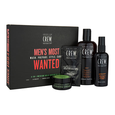American Crew Men's Most Wanted Medium Hold Grooming Set